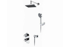 A16028 Thermo Встраиваемый комплект для душа с верхней душевой насадкой и лейкой