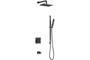 Душевой комплект встраиваемый Black&White Universell черный