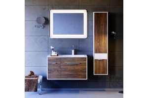 Тумба с раковиной Aqwella 5 stars Malaga 90 R крафт темный - 3