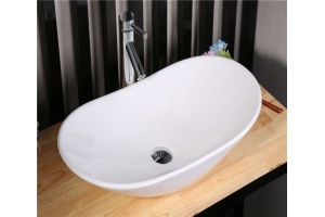 Раковина накладная CeramaLux N 61.5 см белый (7811А) - 2