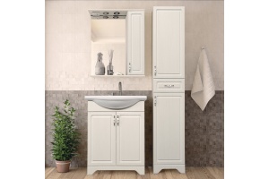 Мебель для ванной Style Line Олеандр-2 65 Люкс, рельеф пастель