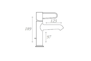 Смеситель для раковины Jacob Delafon Odeon Rive Gauche хром - белый - 2