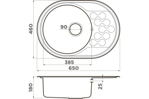 Мойка кухонная Omoikiri Kasumigaura 65 - 2