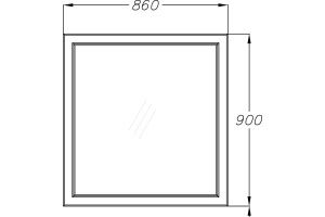 Зеркало Opadiris Омега 85 слоновая кость - 3