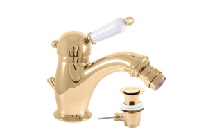 Смеситель для биде Rav Slezak Labe золото