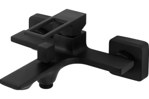 Смеситель для ванны с душем BelBagno Luce черный матовый (LUC-VAS-NERO)