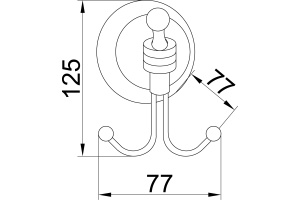 Крючок Boheme Hermitage Bronze 10325 - 2