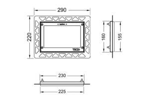 Рамка монтажная, металлическая - 2