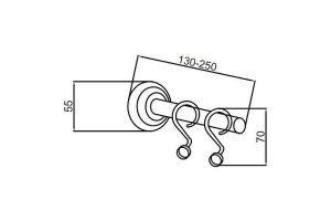 Крючок для шторы Boheme Brillante хром глянцевый - 2