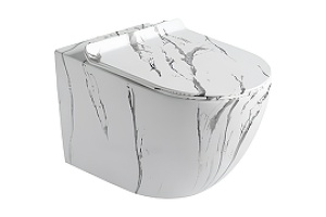 Унитаз подвесной Ceramalux белый (2213-K) - 2