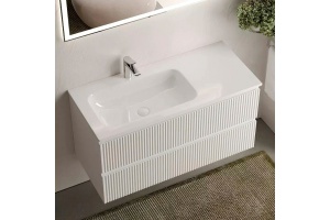 Тумба под раковину Sancos Snob R левая 99х44 белая - 2