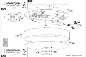 Накладной светильник Eglo ПРОМО Viserbella 97642 - 2
