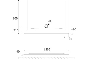 Поддон EXCELLENT Forma 120x80 - 3