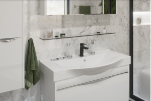 Полка STWORKI Glass Shelf 100 полкодержатели черные - 2