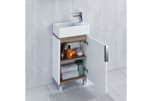 Тумба для комплекта AQUATON Бэлла 46 белая, джарра - 3