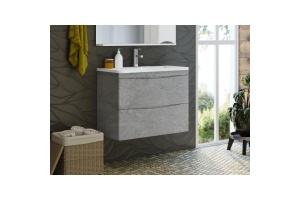 Тумба под раковину Misty Атлантик 60 серая матовая - 3