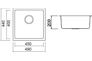 Мойка кухонная Seaman Eco Roma SMR-4944AK - 2
