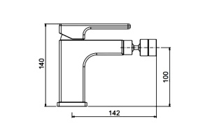 Смеситель для биде Gappo G5017-8 - 2
