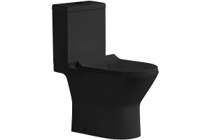 Унитаз-компакт Ceramalux черный, глянцевый (9126-18)