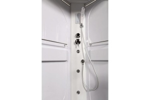 Душевая кабина Deto L 90х90 с гидромассажем, хром (L590NLED+GM) - 3