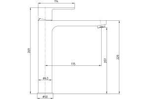 Смеситель E.C.A. Nita 102188035EX для раковины - 2