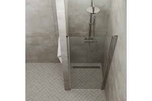 Душевая дверь в нишу DIWO Анапа 80х185, профиль хром глянец - 2