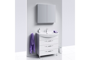Тумба с раковиной Aqwella Allegro 75 с 3 ящиками - 3