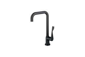 Смеситель для кухни AQUATEK AQ1083MB, квадратный излив, матовый черный