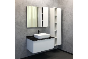 Тумба с раковиной Comforty Милан 90 белая глянцевая - 2