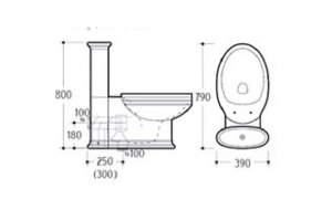 Унитаз-компакт Boheme Puro белый с бачком и крышкой - 2