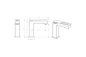Смеситель для раковины Boheme Q золото - 2