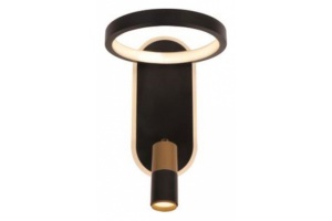 Бра с подсветкой Arte Lamp Toliman A2613AP-2BK