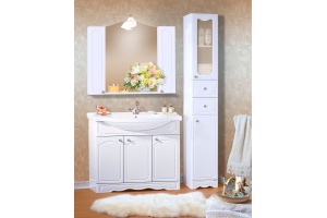 Шкаф Бриклаер Лючия 20 белый глянец - 2