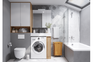 Зеркало-шкаф Aquaton Лондри 80 белый - 3