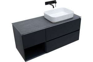 Тумба под раковину Allen Brau Infinity 120 R черный матовый - 3