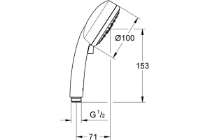 Душевая лейка Grohe Tempesta Cosmopolitan 27573002 - 2