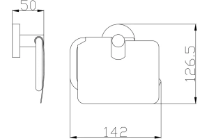 Держатель туалетной бумаги Rav Slezak Colorado хром - 2