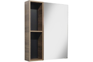 Зеркало-шкаф Comforty Штутгарт 60 дуб темно-коричневый