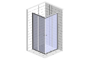 Душевой уголок Cezares Molveno 120х120 хром стекло прозрачное - 2