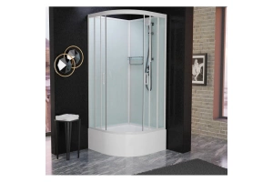 Душевая кабина Frank 90х90 белая стекло матовое - 3