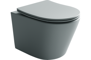 Унитаз подвесной Ceramica Nova Balearica Rimless CN6000MH антрацит матовый