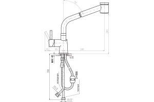 Смеситель для кухонной мойки Rav Slezak Seina хром (SE911.5) - 2