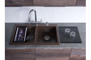 Мойка кухонная Omoikiri Bosen темный шоколад (4993840) - 3