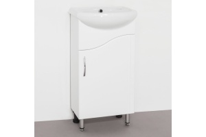 Тумба с раковиной Style Line Эко Волна №2 40 белая