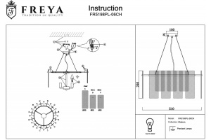 Подвесная люстра Freya Ottimo FR5198PL-06CH - 3