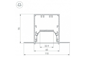 Коннектор угловой Arlight SL-Linia55-Fantom-135 030129 - 2