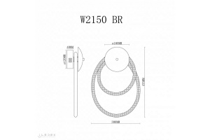 Бра iLedex Cross W2150 BR - 2