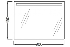 Зеркало в ванную Jacob Delafon Parallel (EB1414-NF) - 3