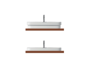 Kerasan Tribeca Раковина встраиваемая/накладная, 60х43см,с 1 отверстием под смеситель, цвет: белый - 3