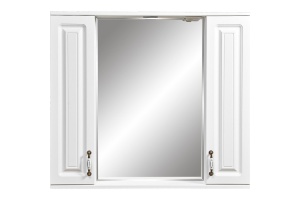 Зеркало-шкаф Stella Polar Кармела 85 с подсветкой белый - 2